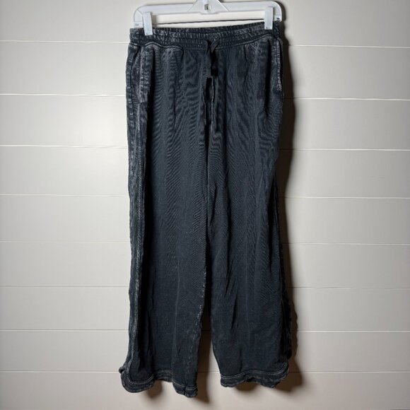 Three Bird Nest So Comfy Wide Leg Full Pant - Charcoal Size M - Picture 3 of 11